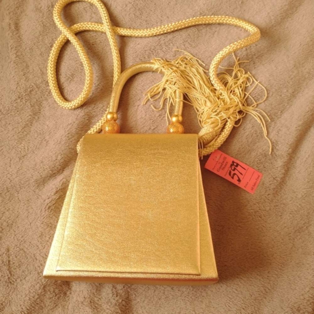 Vintage Golden Clutch Handbag